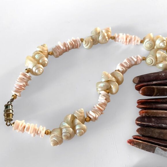 Natural Sea Urchin Shell Necklace - Picture 5 of 5
